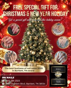 christmas holiday nail salon
